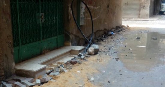 قارئ يشكو عدم إنهاء أعمال تغيير كابل كهرباء بشارع عبد الله أمين فى المنيب