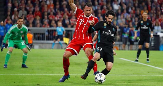 5 غيابات فى قائمة بايرن ميونخ لمواجهة ريال مدريد بدورى أبطال أوروبا