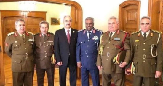 وصول قائد الجيش الوطنى الليبى المشير خليفة حفتر بنغازى