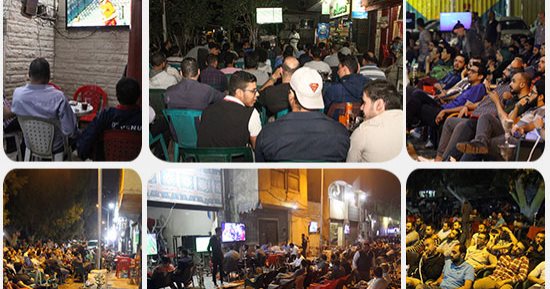 جماهير الأهلى والزمالك فى المقاهى لمشاهدة لقاء القمة