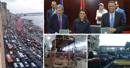 صور.. الإسكندرية "حارة مزنوقة".. الأزمة المرورية تضرب الكورنيش مع اقتراب فصل الصيف و عرقلة فى تطوير النقل العام.. المحافظ : العمل على قدم وساق فى "محور المحمودية" و تطوير ترام الرمل 2019