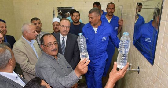 "نقطة ميه تساوى حياة".. بنى سويف تواصل تفعيل مبادرة ترشيد المياه.. المدارس تلحق بالمساجد والكنائس وتحد من إهدارها.. والمحافظ يعلن تركيب "منظم" داخل الصنابير لتقليل الاستهلاك ويكثف حملات التوعية بالقرى