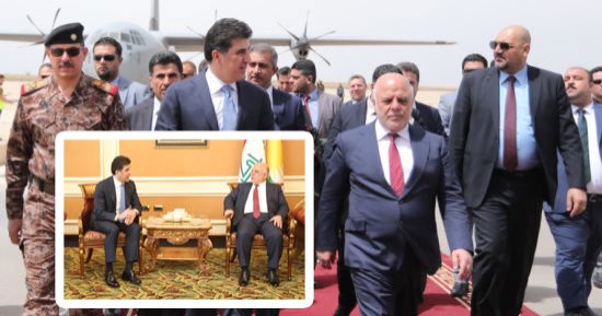 لماذا زار العبادى إقليم كردستان؟.. رئيس الوزراء العراقى يخطط للفوز بولاية ثانية فى الانتخابات المقبلة.. ويغازل المكون الكردى: الأخوة الكردية العربية دائمة ومستمرة وطالبت ببسط السيطرة فى كركوك دون إراقة دماء
