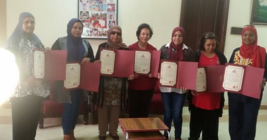 تكريم 21 من أعضاء المجلس القومى للمرأة بالأقصر