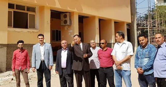 رئيس جامعة المنوفية يتفقد مبنى الحاسبات والمعلومات