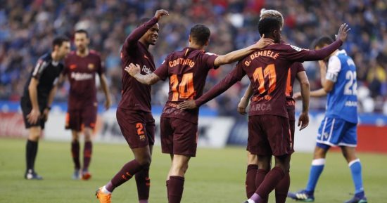 فيديو.. برشلونة بطلاً للدورى الإسبانى برباعية فى ديبورتيفو لاكورونيا