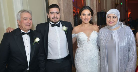 صور.. تيجانا وأيمن أشرف وعبد الصادق والأيوبى فى زفاف نجل حلمى طولان