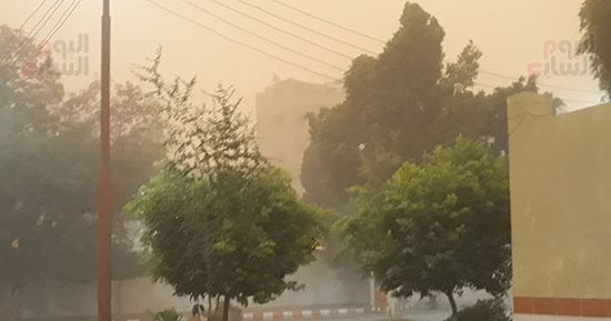 صور.. عاصفة ترابية تضرب محافظة قنا وتحذيرات مرورية بتوخى الحذر
