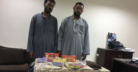ضبط عاطلين بحوزتهما 21 ألف صاروخ ألعاب نارية بدمياط