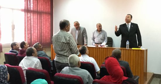 رئيس جامعة المنوفية والأمين العام يتفقدان مركز الدراسات الإسترتيجية