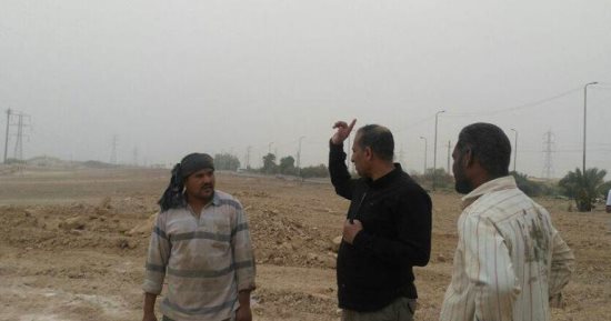 رئيس جامعة أسوان يتفقد أعمال إزالة الصخور بالحرم الجامعى بصحارى