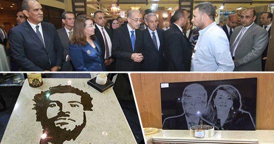صور.. "اليوم السابع" داخل معرض الحرف اليدوية بعد افتتاح رئيس الوزراء له.. منتجات سيناء تغزو المعرض بعد تخصيص جناح بالمجان للعارضين.. ترابيزة محمد صلاح تبهر الزوار.. وارتفاع أسعار الحرير عقبة أمام صناع السجاد 