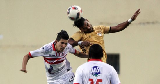 فيديو و صور.. الإنتاج يتقدم 1-0 بالشوط الأول.. والقائم يمنع الزمالك من التعادل