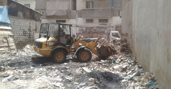 حملة مكبرة لإزالة القمامة بشوارع مدينة دمياط