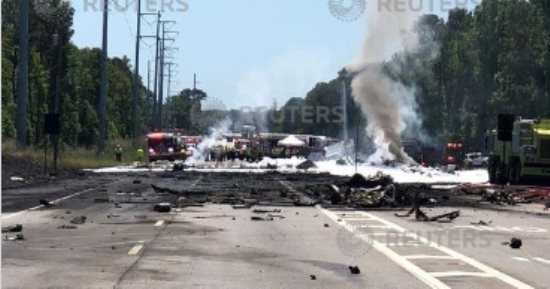 صور.. ارتفاع ضحايا تحطم طائرة شحن بولاية جورجيا الأمريكية لـ9 قتلى