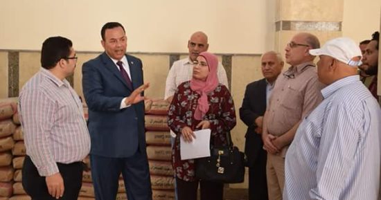 رئيس جامعة المنوفية فى زيارة تفقدية لكلية التربية