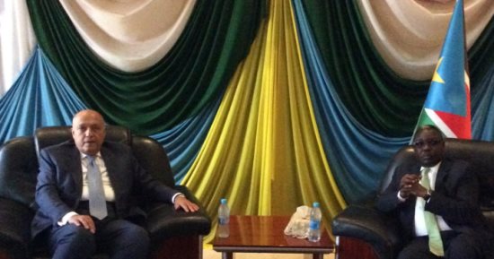 متحدث الخارجية ينشر صور سامح شكرى بـ"مجلس التحرير الوطنى" بجنوب السودان