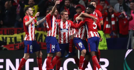 فيديو.. أتلتيكو مدريد يتأهل لنهائى يوروباليج على حساب أرسنال فى غياب الننى