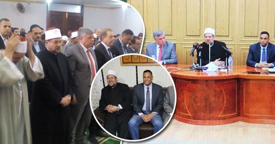 صور.. وزير الأوقاف من المنوفية: ترشيد المياه أمر يمتد لروح الإسلام وعلى المواطنين تقليد الهولنديين الأكثر ترشيدا للمياه فى العالم.. مختار جمعة يدعو لعدم عدم الإسراف فى شهر رمضان.. ويعلن الانتهاء من فرش 600 مسجد