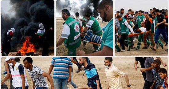 الصحة الفلسطينية: 47 شهيدا و8536 إصابة فى غزة خلال مسيرات العودة
