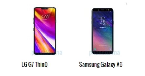 إيه الفرق.. أبرز الاختلافات بين هاتفى جلاكسى Galaxy A6 و LG G7 ThinQ