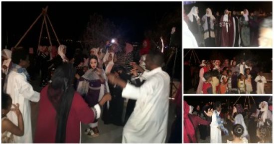 صور.. الخطوبة النوبى شكل تانى... فستان العروسة لولى والحنة على الكفين .. بالأورج والمايك مفيش مكان للدى جى.. الأمهات يصممن أزياء أولادهن.. والعريس بييجى فى آخر الحفلة