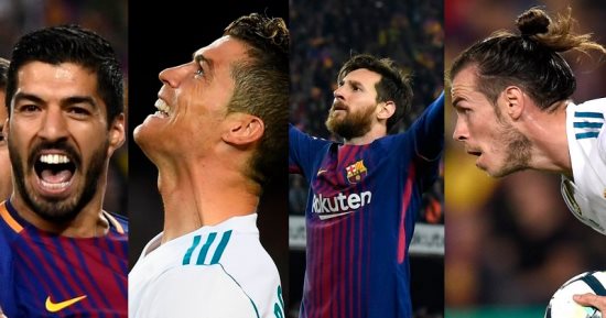 كل اهداف الأحد.. تعادل مثير فى كلاسيكو الأرض بين برشلونة وريال مدريد