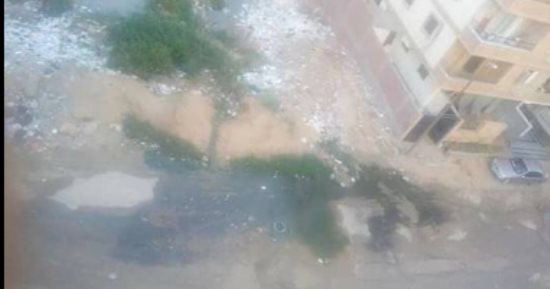 شكوى من انتشار مياه الصرف الصحى بشارع أسامة الفقى بحدائق الأهرام