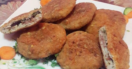 طريقة عمل برجر الدجاج المحشى