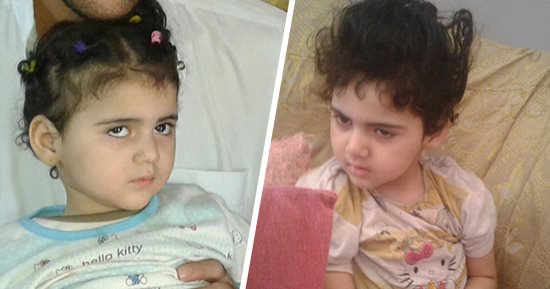 صور.. الطفلة "جنا" أسيرة المرض.. الأطباء يختلفون على تشخيص حالتها.. والأسرة فى رحلات شبه أسبوعية للبحث عن العلاج.. الأب مصاب بحمى روماتيزمية بالقلب أقعدته عن العمل.. والأم: لن يصيبنى اليأس حتى شفاء بنتى الوحيدة