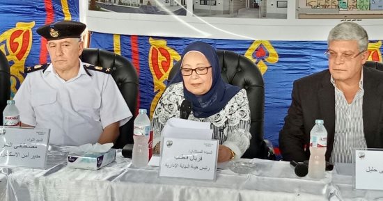 صور.. رئيس النيابة الإدارية يضع حجر أساس مجمع النيابات بالإسكندرية
