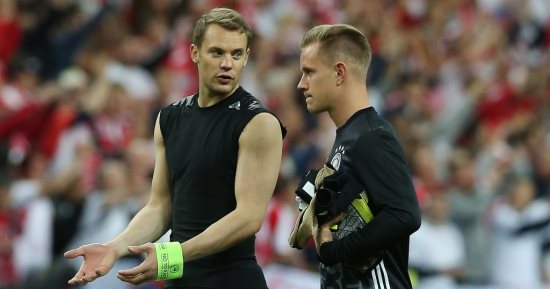 الألمان لا يريدون نوير فى كأس العالم ويطلبون تير شتيجن
