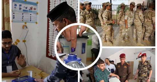 "فسفور النصر يزين أصابع العراقيين".. بدء التصويت بالخارج فى الانتخابات التشريعية.. العسكريون يتوافدون للمشاركة بانتخابات هزيمة داعش.. العبادى ينفى التحالف مع المالكى.. و"القرار" السنى يحشد لتصويت النازحين