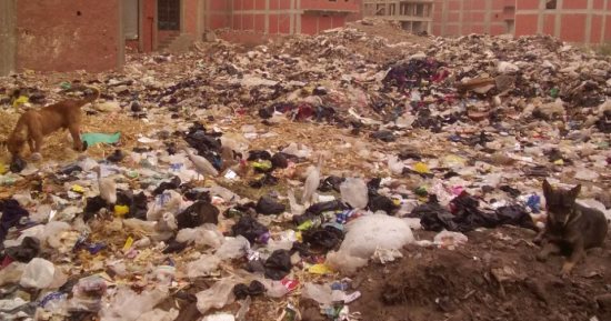 صور.. أهالى الخصوص يطالبون بانتشال القمامة من رشاح البقوشى