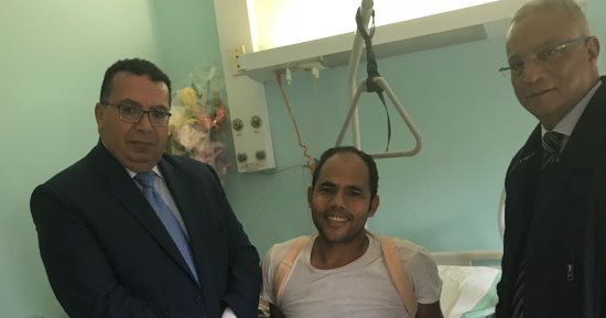 القوى العاملة تتابع أحوال مصرى أصيب أثناء عمله بإيطاليا