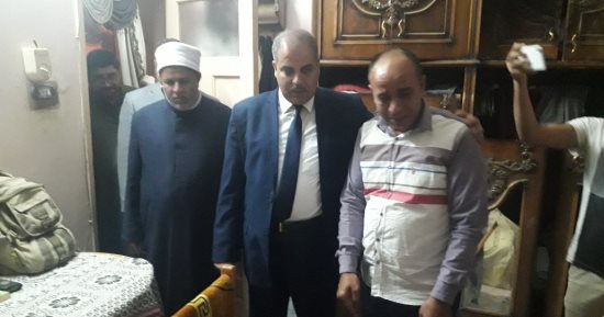 رئيس جامعة الأزهر يقدم واجب العزاء فى شهيدى العلم بمحافظة الغربية