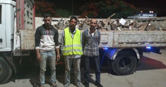 سقوط 3 أشخاص وراء سرقة 500 قطعة حديد من موقع إنشاء كوبرى حلوان الدائرى