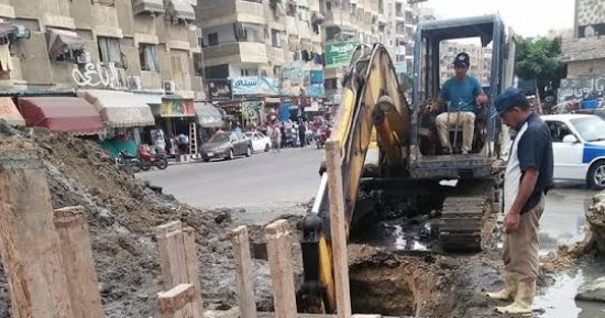 مياه القناة تنتهى من تطهير وصيانة شبكات صرف جنيفة وكبريت بالسويس