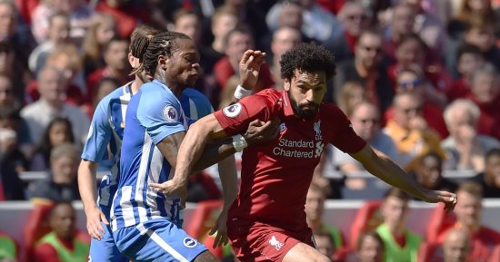 شاهد.. محمد صلاح يسجل فى تفوق ليفربول على برايتون 2 - 0 بالشوط الأول