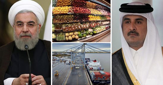 مفاجأة.. تميم يغذى شعبه بالخضروات والفاكهة الإيرانية "المسرطنة".. قطر تستقبل 200 طن من الشحنات الغذائية القادمة من إيران لمواجهة أزمة الطعام قبل شهر رمضان.. ومسئولو طهران يخططون لاستغلال أموال الشعب القطرى