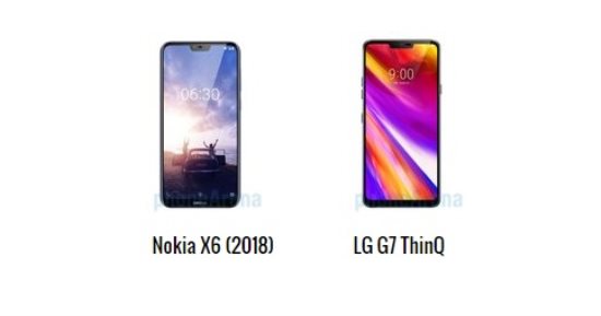 إيه الفرق.. أبرز الاختلافات بين هاتفىLG G7 ThinQو Nokia X6