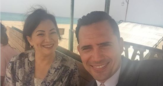 شاهد انتصار وظافر العابدين فى كواليس تصوير "ليالى أوجينى"