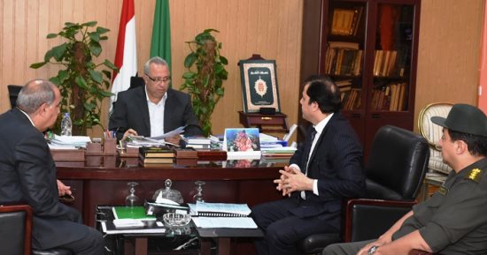 محافظ الشرقية يستقبل وفدا من العسكرية لمتابعة تنفيذ مستشفى الطوارئ