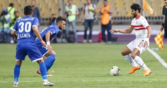 صور.. سموحة ينهى الشوط الأول مُتقدما على الزمالك بهدف فى نهائى الكأس