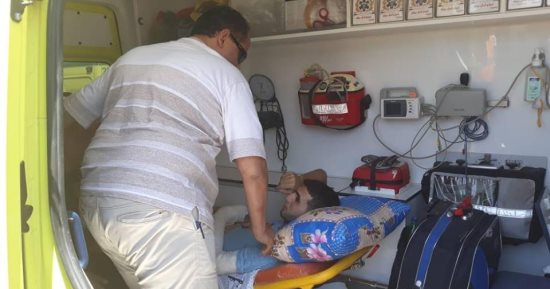 نقل ثانى مصاب فلسطينى من قطاع غزة للمستشفيات المصرية