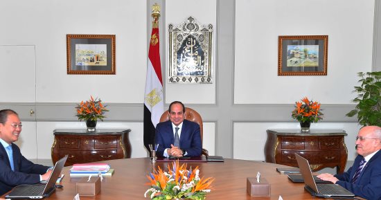 السيسى يشيد بالتعاون القائم مع مجموعة "بولى" الصينية الدولية 