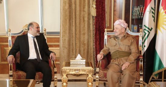 صور.. "الجربا" و"البارزانى" يبحثان تطورات الأوضاع فى سوريا والعراق