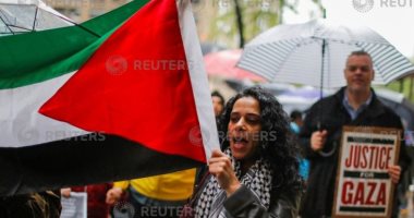 صور..مظاهرات فى نيويورك احتجاجا على مذابح الاحتلال ونقل سفارة أمريكا للقدس