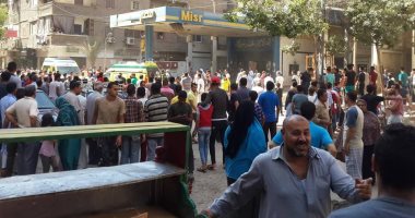 إصابة عامل فى حريق محطة وقود عين شمس.. والسيطرة على النيران