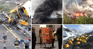 صور.. العالم هذا الصباح.. ضبط حقائب مكتظة بالأموال والمجوهرات داخل منزل رئيس وزراء ماليزيا السابق.. بركان "كيلاويا" يثور مجددا ويطلق سحابة سوداء بولاية هاواى.. قتلى وجرحى فى حادث تصادم حافلة مدرسية بنيوجيرسى